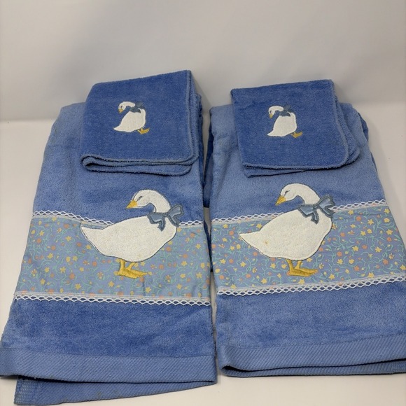 R.A.Briggs Vintage‎ geese towelset ( 2bath towels&2 wash clothes )